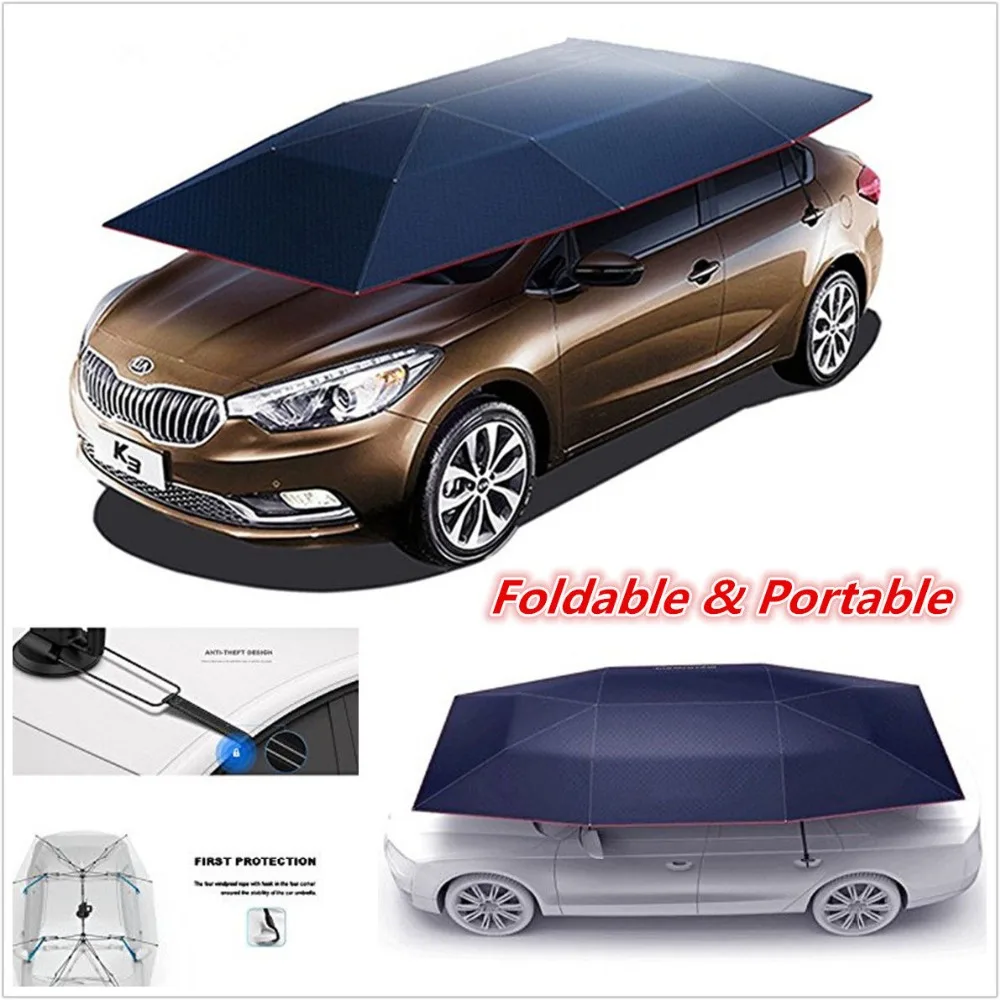 Portable Automatic Removeable Outdoor Car Sunshade Roof Cover UV Protection Tent