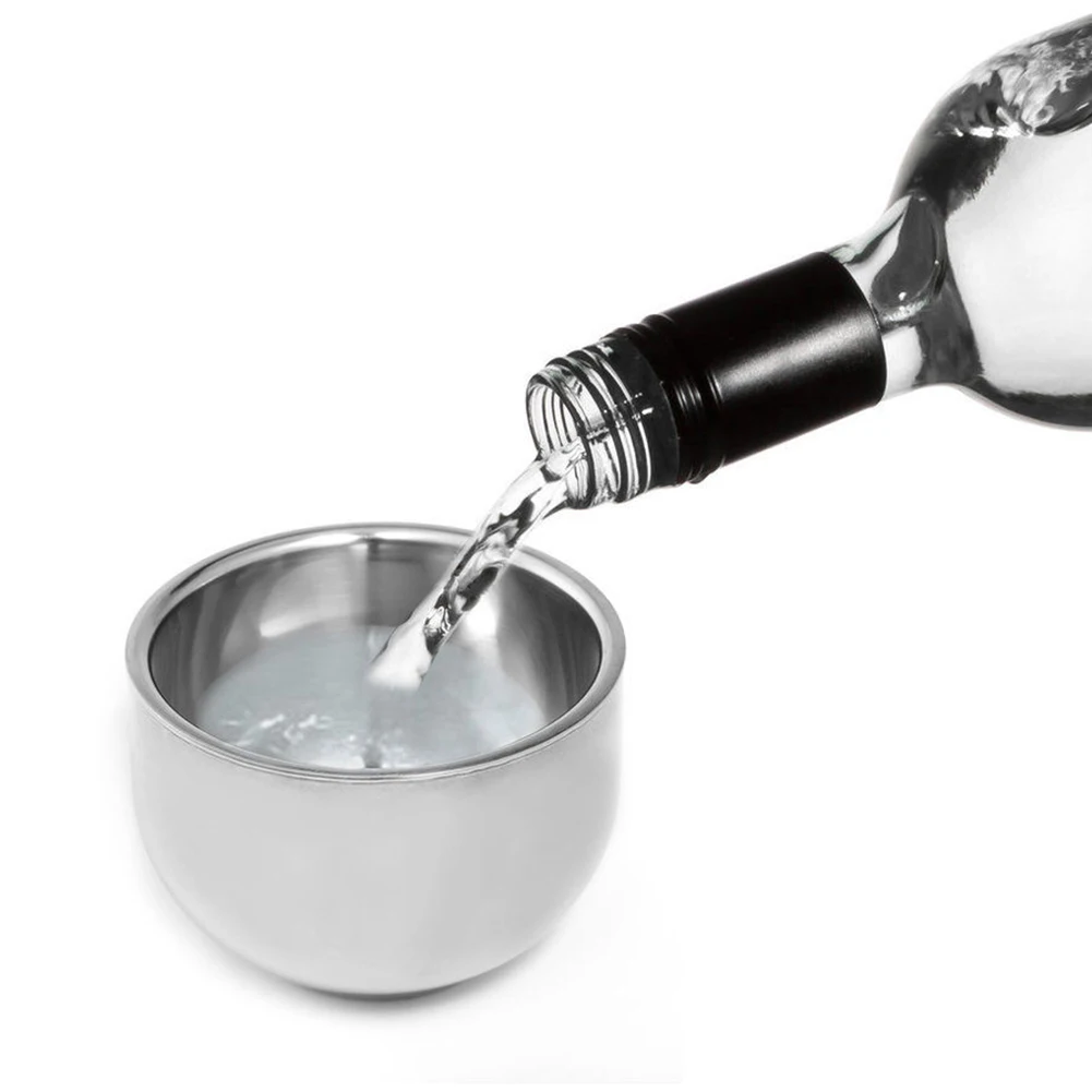 200ml Stainless Steel Hiking Tea Mug Smooth Heat Protection Wine Drinking Camping Bowl Portable Picnic Outdoor Double Layer | Спорт и