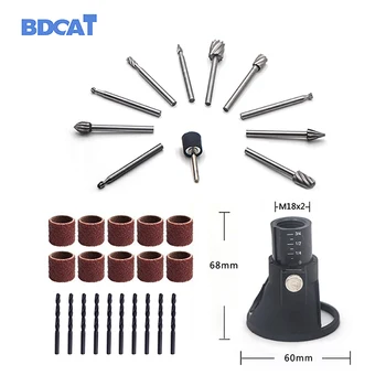 

32 pcs/set 1/8" Shank Sanding Mini Drill Tools Dremel Rotary Tool for Woodworking Drill Bit Set Wood Tools Dremel Accessories
