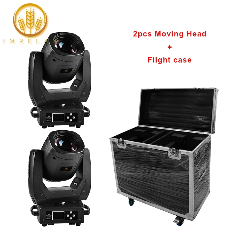 

IMRELAX 2pcs 2019 New 150W LED Beam Moving Head Light With Flight Case Package 13 Channels DMX Lyre Moving Stage Disco Light