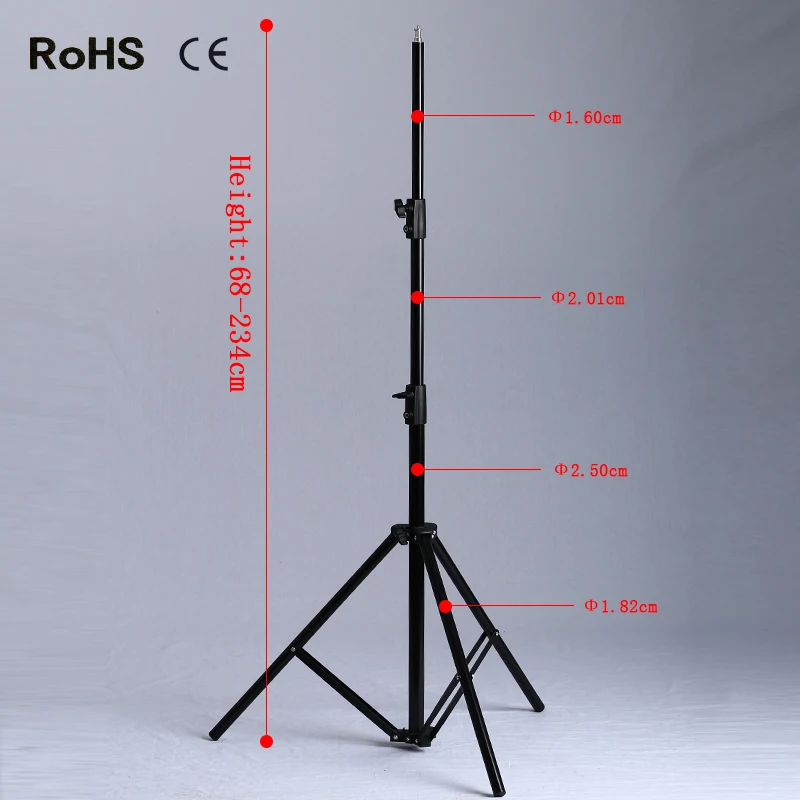 240CM 1/4 Head Studio Photography Light Flash Speedlight Umbrella Stand