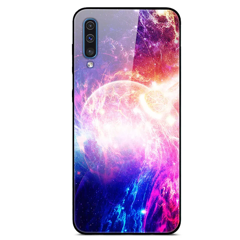 Чехол из закаленного стекла для samsung A50, чехол для samsung Galaxy A50 A505F A505 A 50, Fundas Coque - Цвет: 04