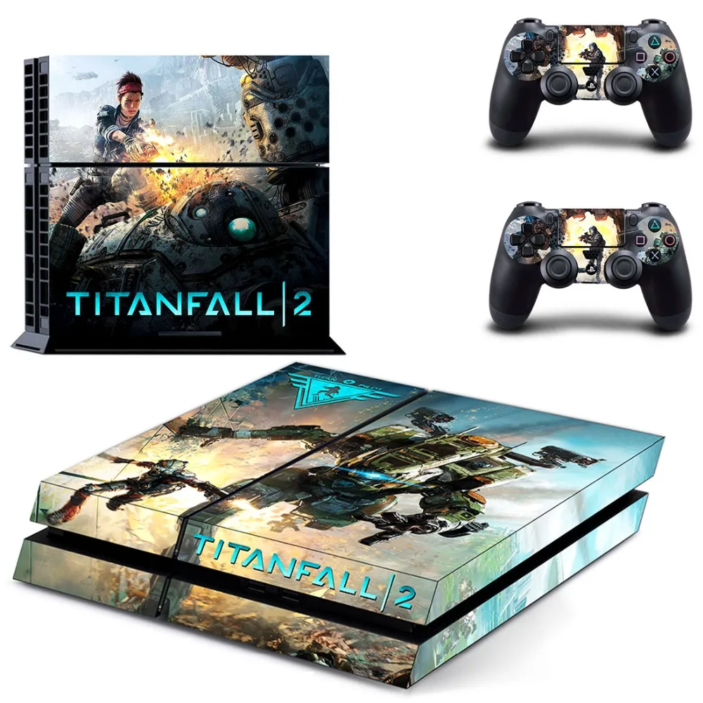 Игра Titanfall 2 PS4 наклейка на кожу Виниловая для Playstation 4 консоль и контроллера