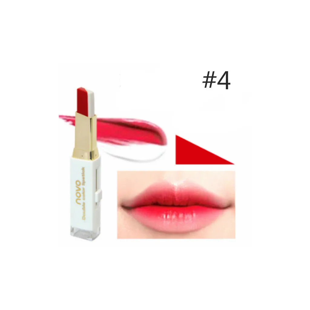 Dual Color Lipstick Moisturizing Gradient Color Fashion Makeup Lip Blam Waterproof & Long Lasting Works Especially Well