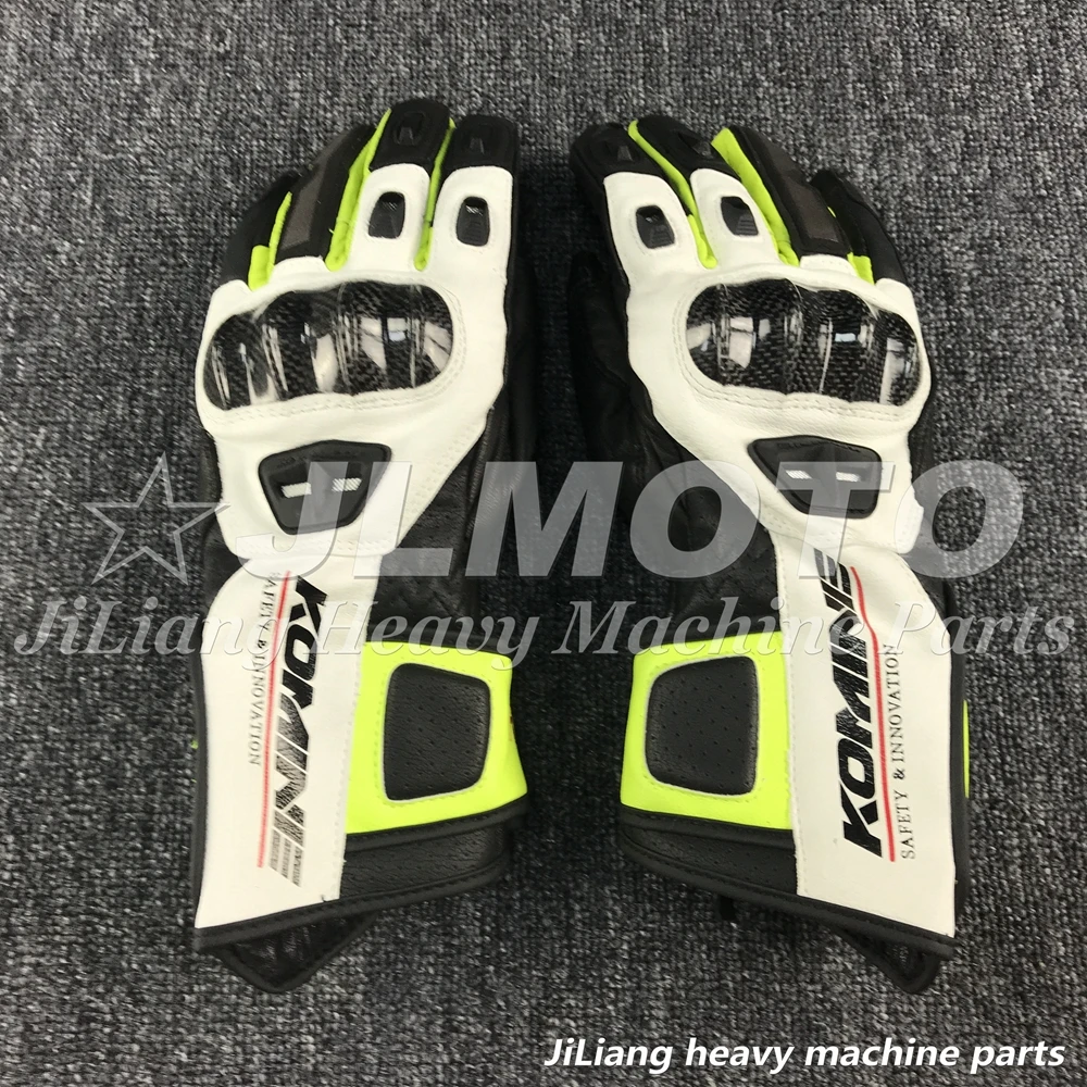 

2019 New komine GK198 Motorcycle Leather Riding Racing Gloves Long Section Touch Screen Gloves Carbon Fiber Off-road Anti-drop