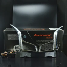Aozoom Top Qualidade LEVOU Runing Luz do Dia Com UM Toque De Azul Especial Para O Carro Cadillac