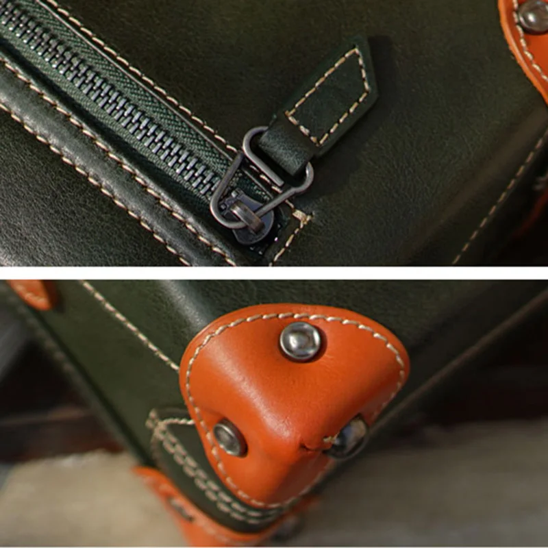 AETOO Lady Inverness Retro handmade cowhide bag, leather shoulder hand-held oblique cross bag, women's casual small box bag