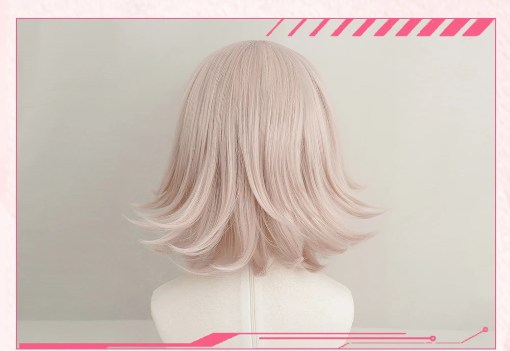 Anihut Nanami Chiaki Wig Super Danganronpa Cosplay Anime Hair Synthetic Heat Resistant Women -Zentai shop online