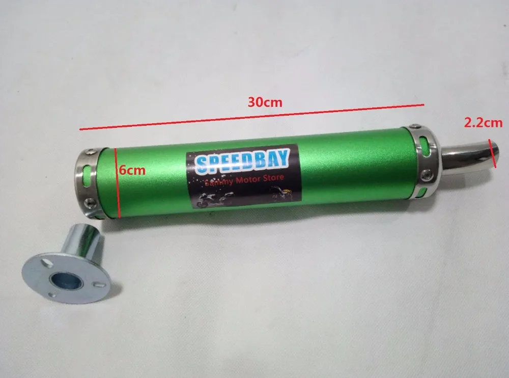 TZR125/TZM150/RVG/TSR 30x6 см 2 тактный глушитель для мотоцикла скутера|scooter exhaust muffler|exhaust