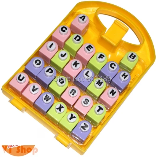 

Scrapbook alphabet Punch 26 Letters Punches Set Birthday Gift Paper Punch Sets Children DIY Toy Shaper Craft Scrapbook