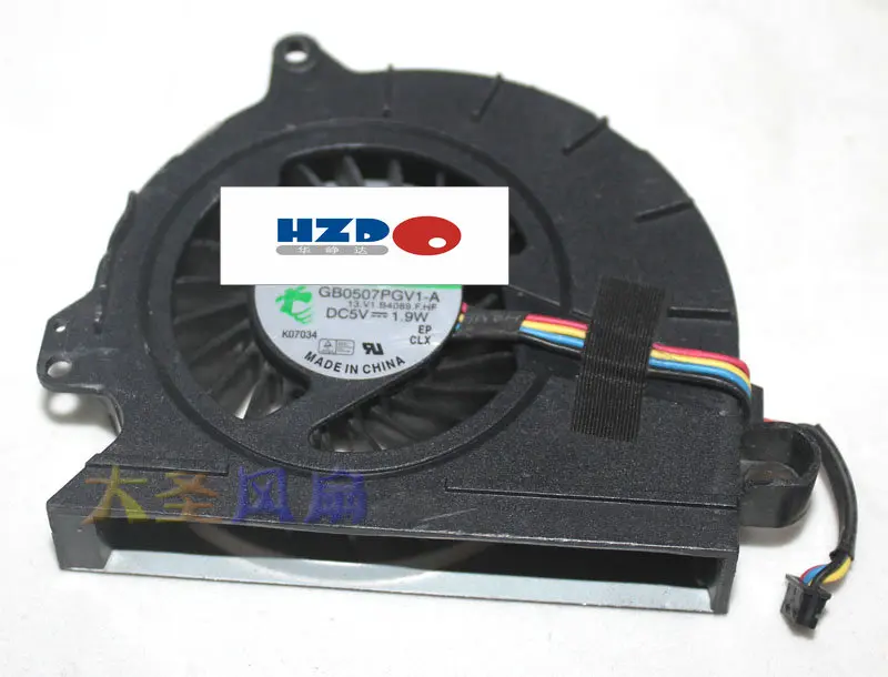 Hzdo GB0507PGV1-A 13. V1.B4089. F. HF 5 в 1,9 Вт ноутбук вентилятор охлаждения