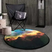 Вселенная Печатный круглый коврик звезда небо ковер для детской спальни популярный круглый ковер стул коврик в прихожую коврик