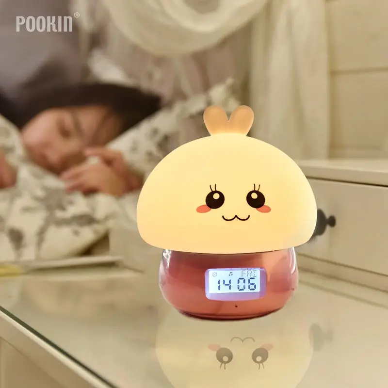Cute Rabbit Multifunctional Digital Electronic Alarm Clocks Wake Up