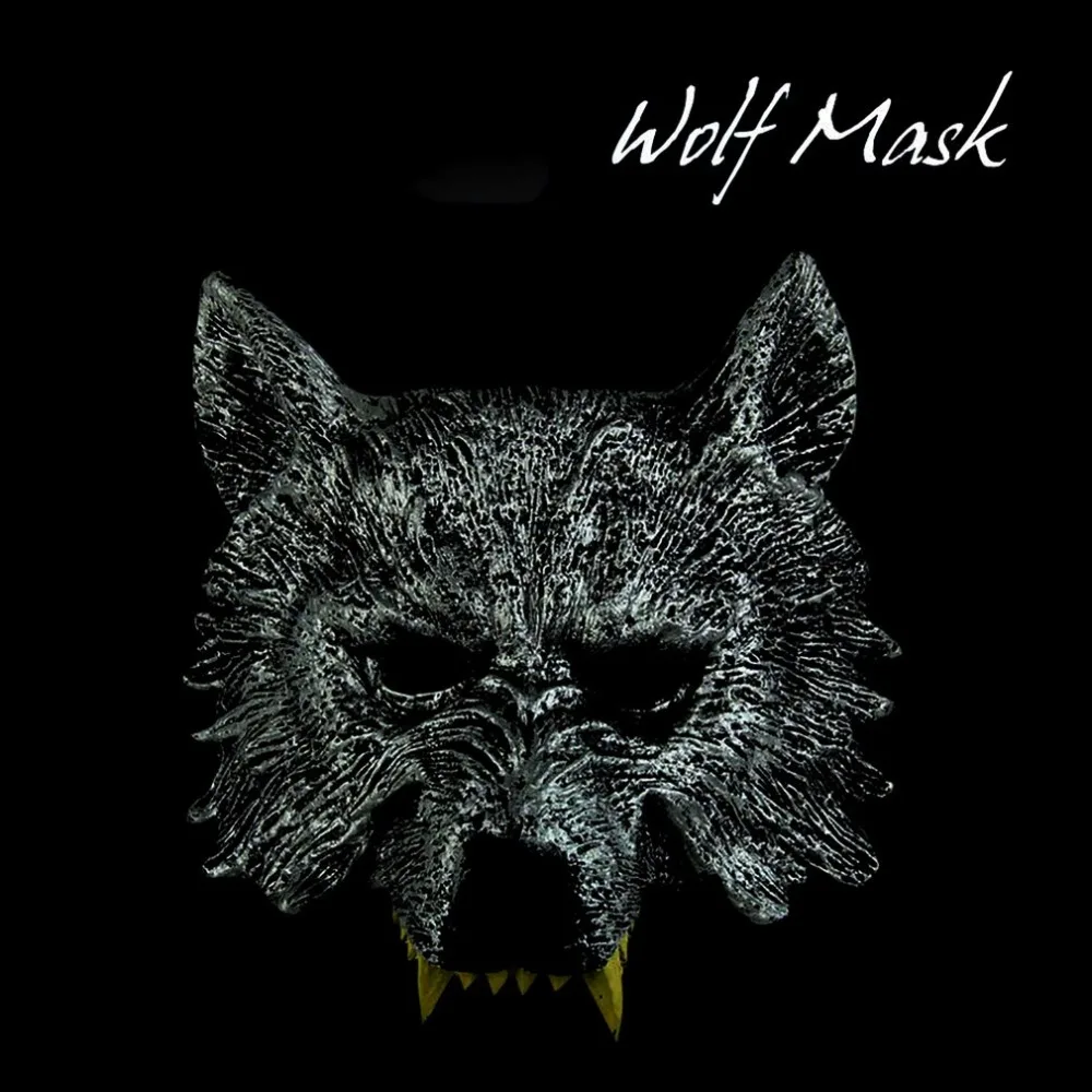 

Halloween Ferocious Wolf Head Mask Horrible Series Masquerade Dancing Parties Stylish Props For Recreation Festival Decoration