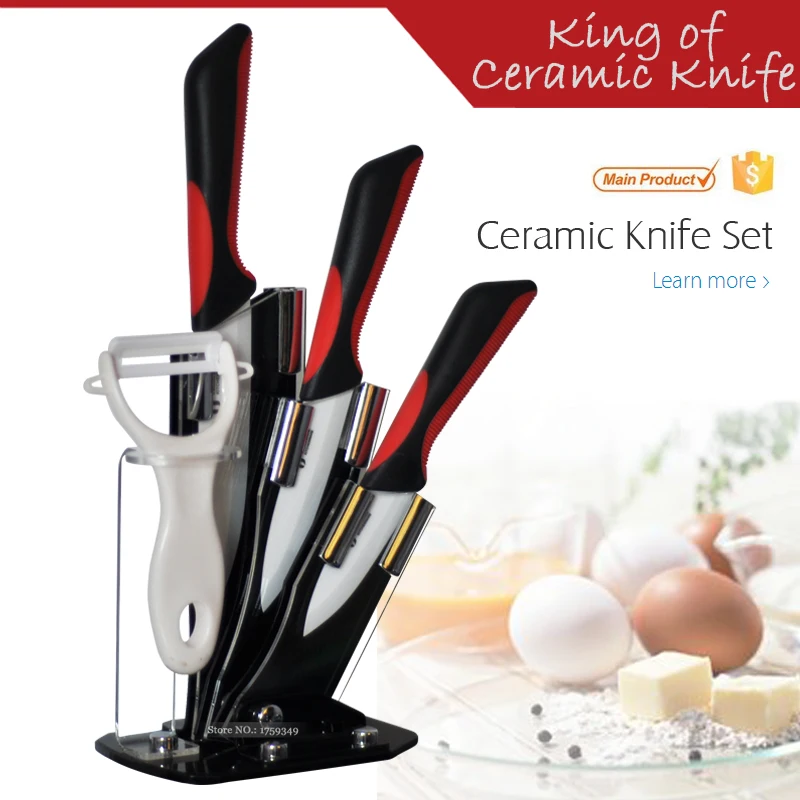 

Discovery I 3"4"5" Kitchen Ceramic Knife set with ABS+TPR handle
