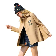 2017 New Women Bombers Wool Jacket Punk Spring Casual Jackets Embroidery Basic Coat Fashion Boho Ladies College Fringe Coats
