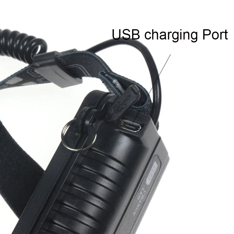 Профессиональный 3 режима XM L T6 USB Перезаряжаемые фар 3800LM 18650 Батарея светодиодный