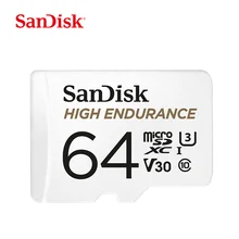 Оригинальная карта памяти sandisk Class 10 de tarjeta sd, tf, 32 ГБ, 64 ГБ, 128 ГБ, 256 ГБ, высокая выносливость, видео мониторинг, карта памяти microsd