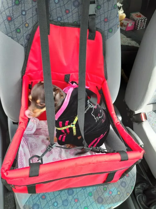 Дорожная сетчатая подвесная сумка, сумка для переноски автомобиля, водонепроницаемая корзина для сидения собаки, безопасная сумка для переноски кошек, щенков, кошек, собак