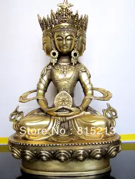

wang 000138 Buddhist bronze VAIROCANA, Herr der Mitte buddha statue