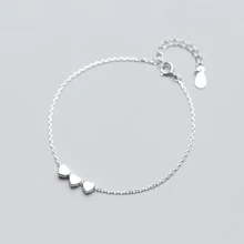 MloveAcc Лидер продаж 925 пробы серебряный браслет с сердечком и бусинами женские роскошные подлинные серебряные ювелирные изделия