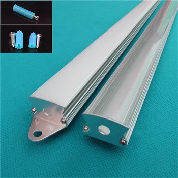

10pcs/lot 40inch 1m led bar light , 20mm double row aluminium profile matte clear cover,led alu channel rotary type