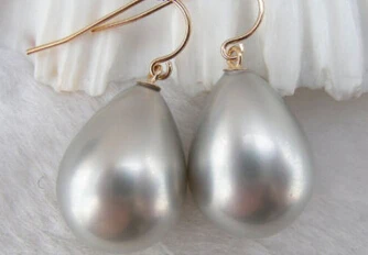 

shitou 00544 drip gray south seashell pearls dangle earrings 14K discount 40%
