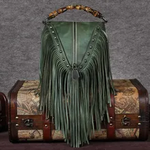 Женские сумки-мессенджеры из натуральной кожи, сумки с кисточками, известный бренд для женщин, Ретро стиль, сумки через плечо, маленькие треугольные
