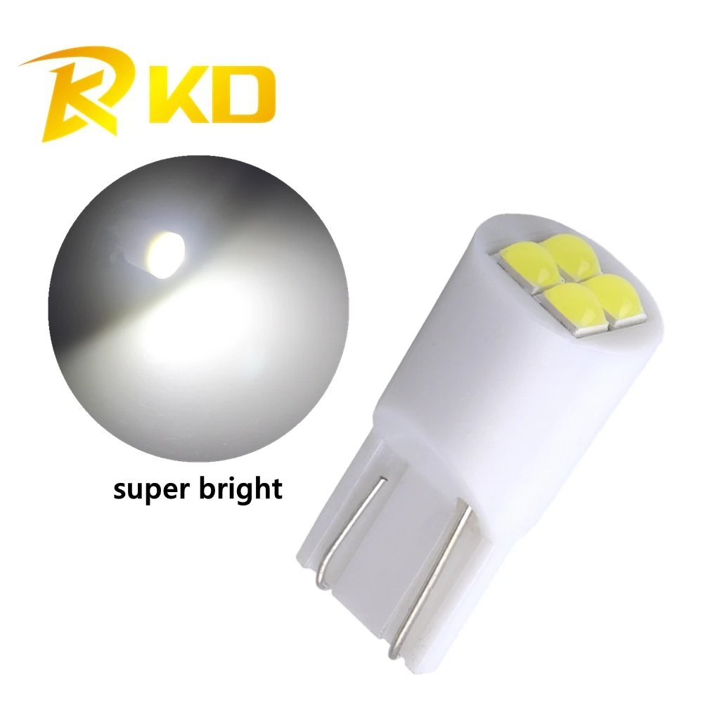 KD 10 шт./лот t10 led 194 168 w5w Автомобильные аксессуары лампы 3030 4smd автомобильные белые