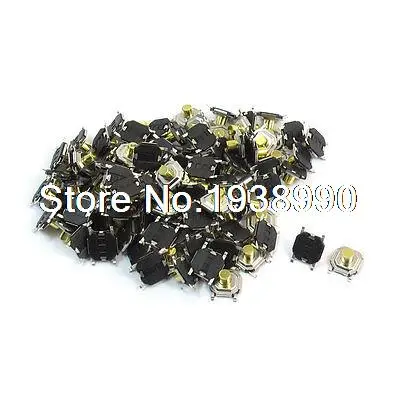 

100pcs 5x5x3mm 4-Pin Momentary Pushbutton Panel PCB SMT Tactile Switch