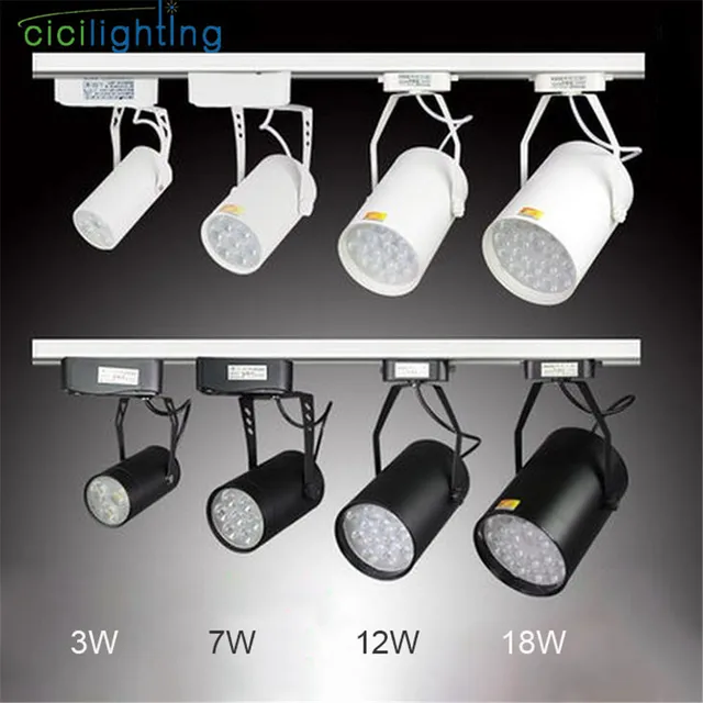 Modern Led Track Rail Light Ac85 265v Spotlights Adjule Lighting Lamp For Mall Exhibition Office Black White In From Modern Led Track Rail Light Ac85 265v Spotlights Adjule Lighting Lamp For Mall Exhibition Office Black White In From