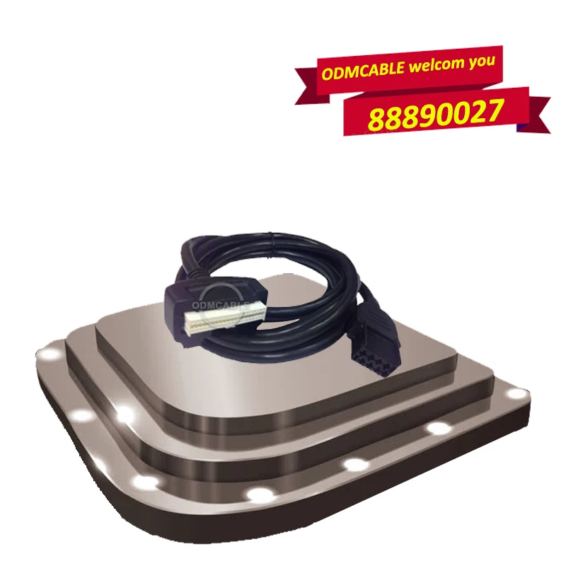 auto cable diagnosis 88890027 8 pin diagnostic Vocom truck scanner contact |