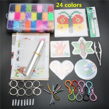 24 Colors 4600pcs 5mm EVA Set DIY Puzzle Hama Beads