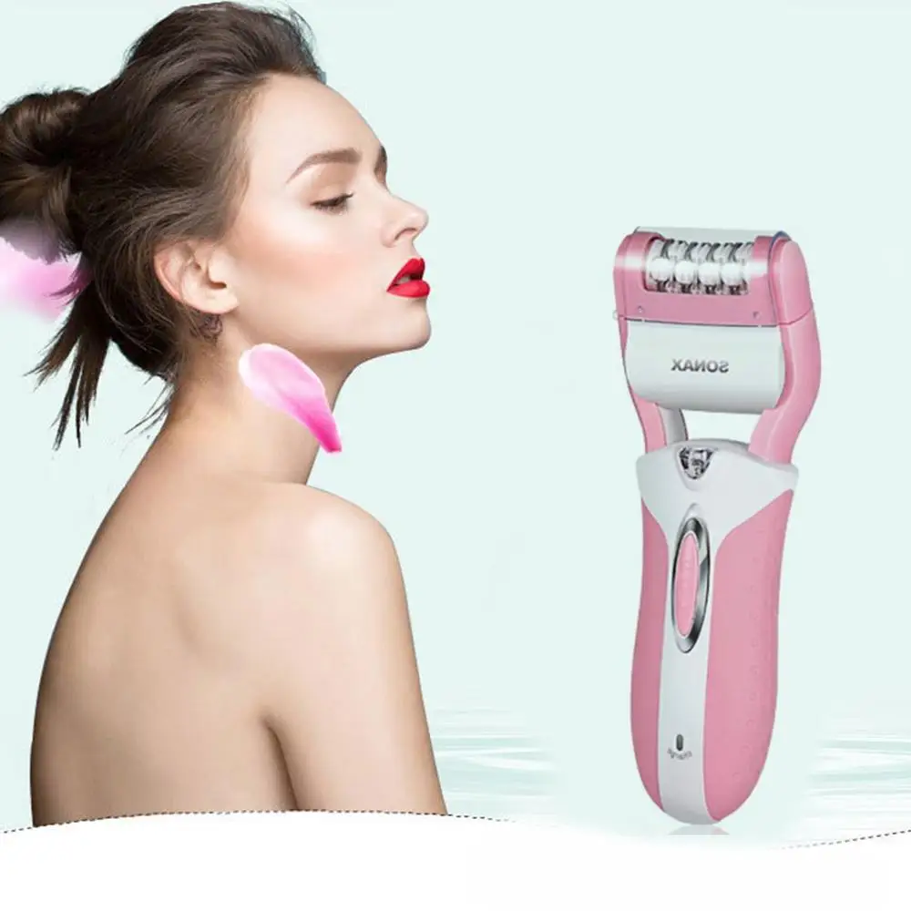 Уход за лицом шеи ног для удаления волос безболезненного удаления средство для удаления волос на теле D губная помада инструмент для бритья - Цвет: pink