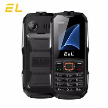 Оригинальный EL K6900 2 г телефоны большой Динамик gsm Водонепроницаемый ударопрочный мини ключ телефон Dual SIM 2000 мАч Батарея Мобильные телефоны IP68