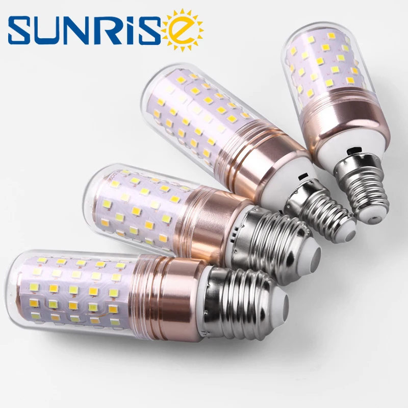 

LED Corn Bulb Candle LED E27 E14 2835 No Flicker 8W 12W 16W AC85-265V Chandelier Light For Home Decoration Lowest price 4pcs