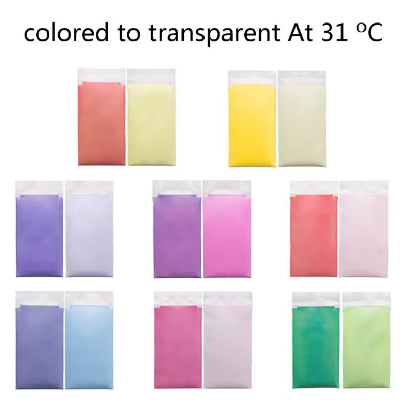 Термохромный пигмент активированный на 31 порошок для ногтей изменение цвета смолы ювелирные изделия