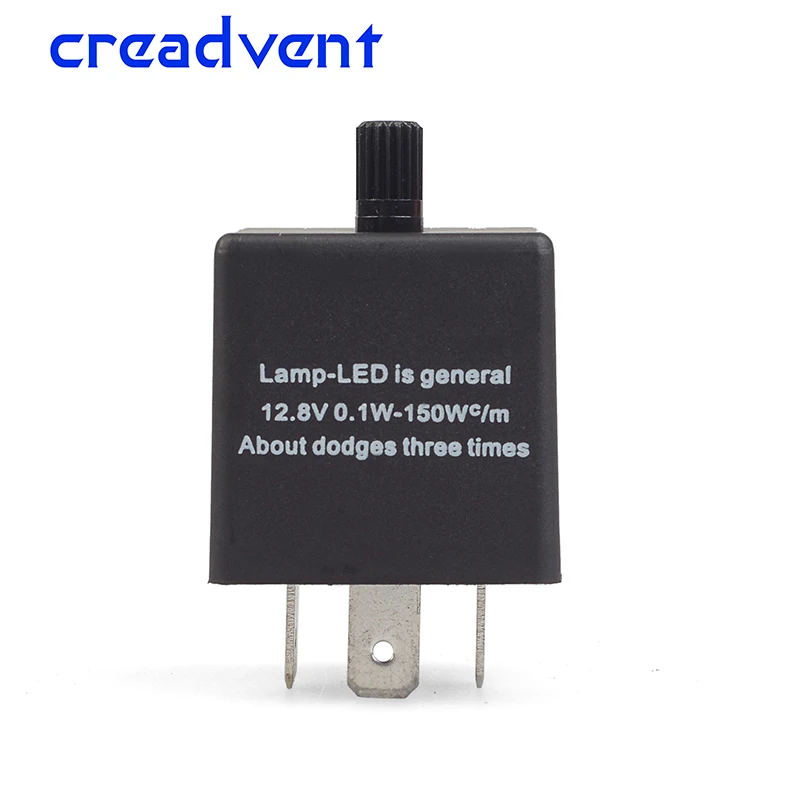 

3-Pins LED Flasher Relay Motorcycle Turn Signal Adjustable Frequency Indicator Motorbike Fix Blinker Indicator canbus CF13 CF14