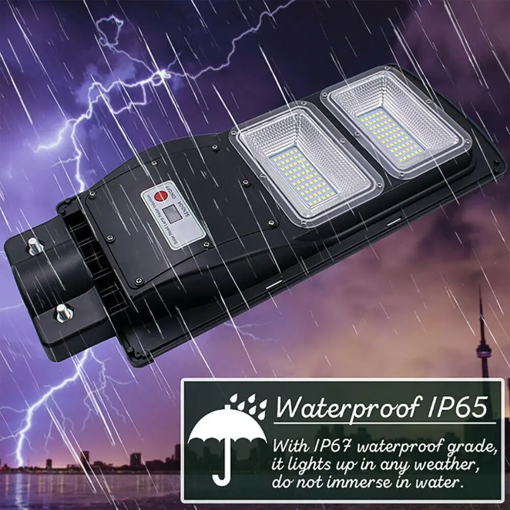 

Durable 30W/60W/90W LED Solar Sensor Road Floodlight PIR Motion Sensor Wall Light Waterproof Outdoor Garden Street Lamp With RC