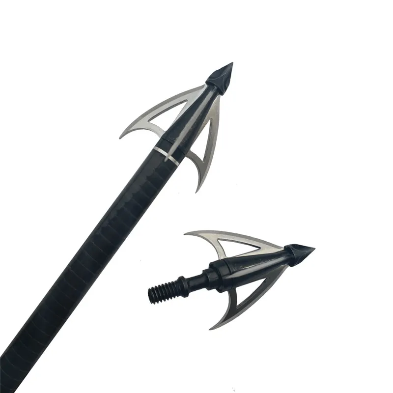 3pcs Archery Arrow Head 3Fixed Blade Broadhead Stainless Steel 100Grain Arrowhead Hunting Archery Arrow Accessories