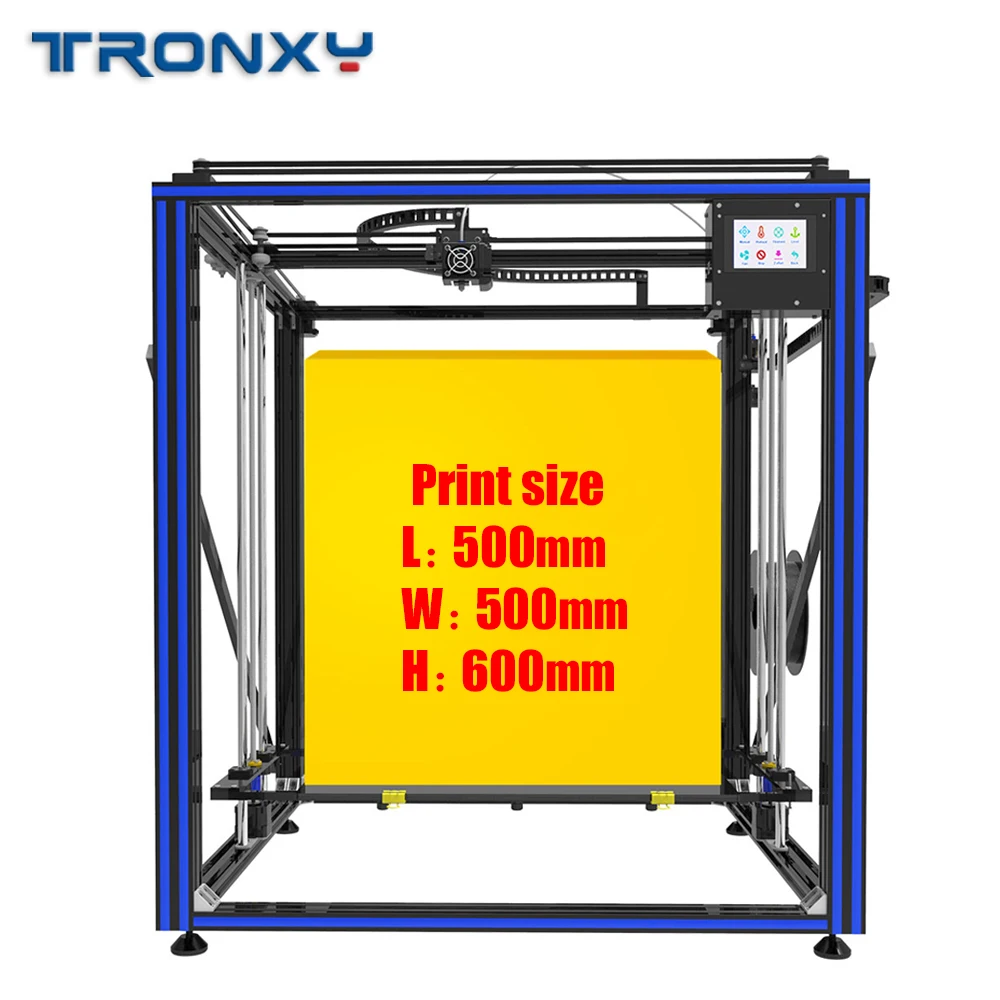 3D принтер Tronxy классический обновленный X5ST-500-2E большого размера плюс 500x500 мм самосборка сенсорный экран DIY 3d принтер