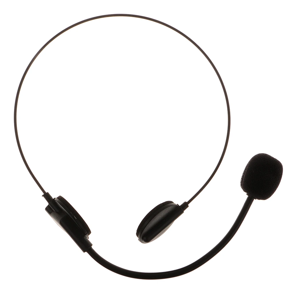 Microphone Headset Toy Novelty Black Mic Halloween Party Fancy Dress Prop Costume Accessory Party Favor
