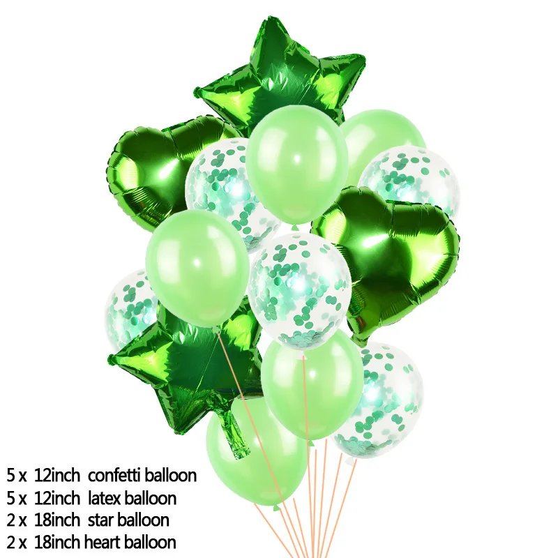14 шт./компл. сердце, звезда, Фольга конфетти для воздушного шара латексные воздушные шары на день рождения Свадебная вечеринка украшения Globos клипсы для воздушных шаров, аксессуары - Цвет: T18