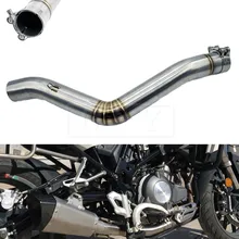 Motorcycle 51mm Exhaust Middle Link Pipe Connection Pipe For Benelli TRK 502 TRK502 All Years Moto Escape Accessory Slip-on 2017