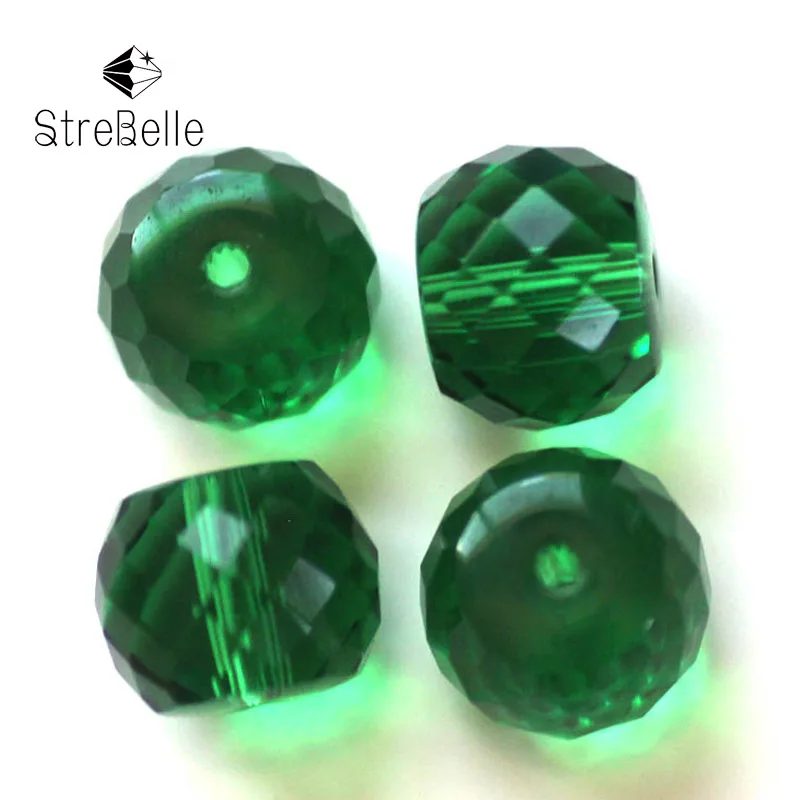 

200pcs/Bag Drum Crystal Beads Fits Charm Bracelet Free Shipping Factory Wholesale Crystal Accessory Beads 8x6mm 10x8mm 12x10mm