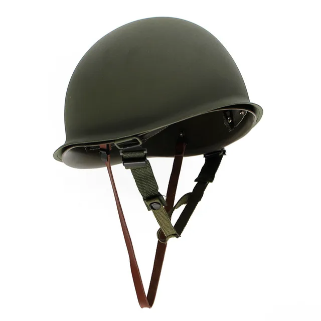 Protective Helmets Universal Portable Military Steel M1 Helmet Tactical Protective Army Equipment Field Green Helmet outdoor