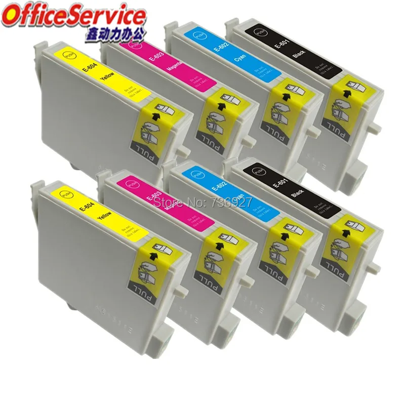 2 Sets Compatible Ink Cartridge T0601 T0602 T0603 T0604 For Epson Stylus CX3800 CX4200 CX4800 CX5800F CX7800 inkjet printer | Компьютеры и
