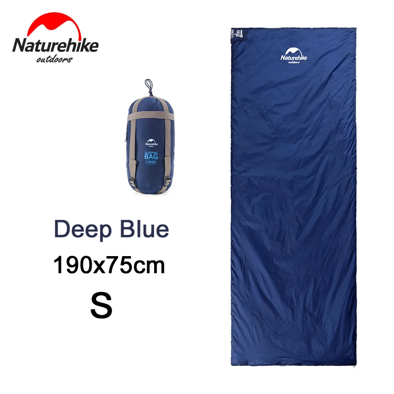 Мини-сверхлегкий спальный мешок для кемпинга, Путешествий, Походов, походов, Походов, Кемпинга, портативного хлопкового спального мешка - Цвет: Deep Blue S