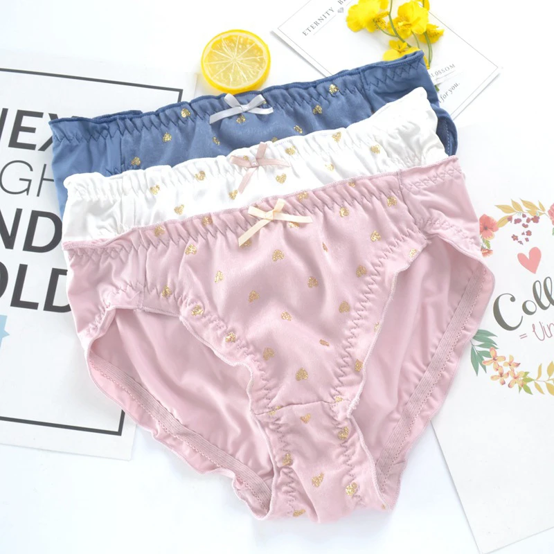 Leechee/3 шт., японское нижнее белье для девушек, маленькие, свежие ...