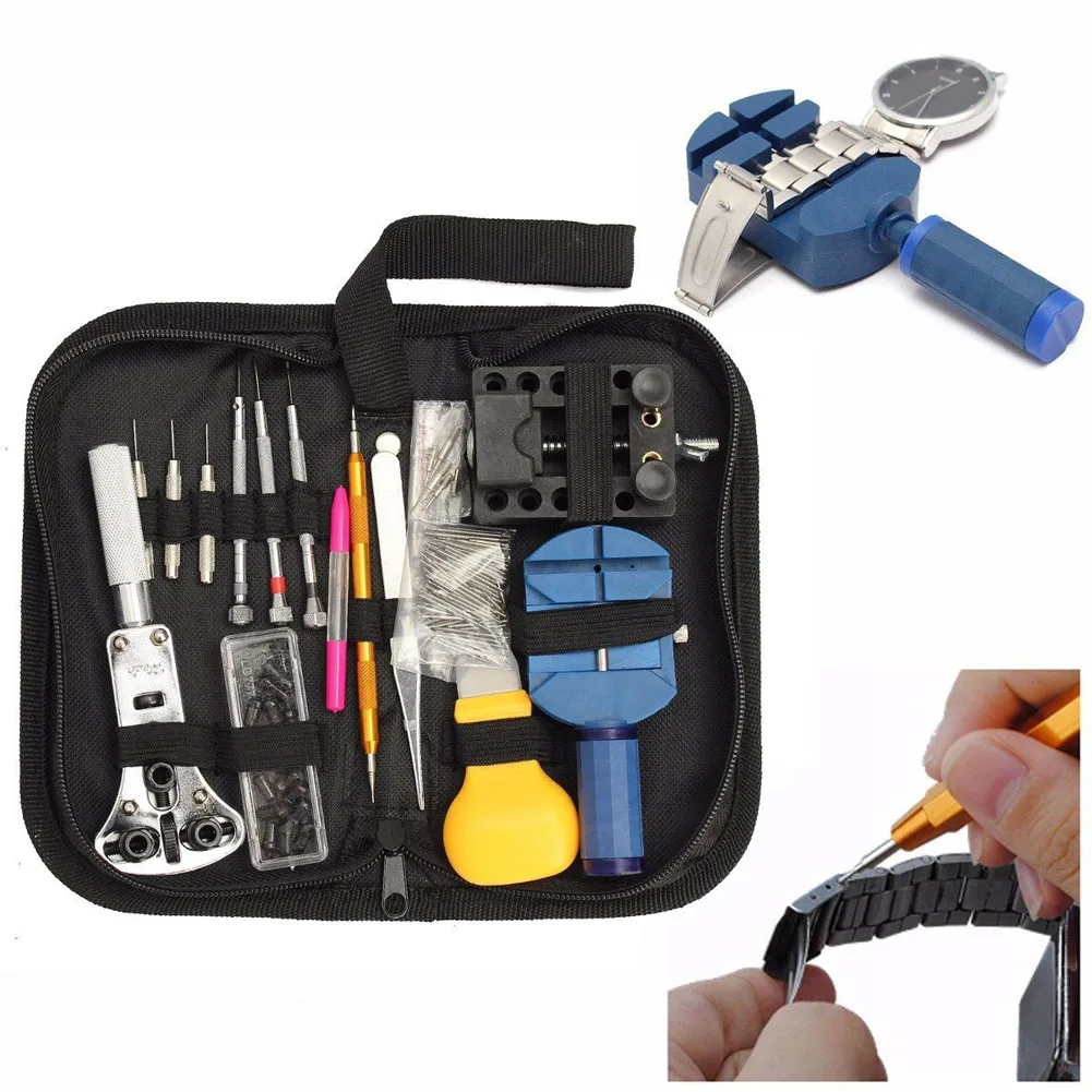 

1 Set Watch Case Repair Spudger Pry Opening Tool Kits Screwdriver Set Holder Opener Pin Link Remover Spring Bar